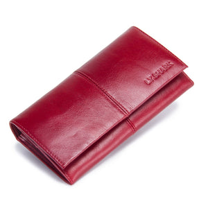 Default Title - LY.SHARK Bags For Women 2018 Genuine Leather Wallet Women Purse Wallet For Credit Card Holder Walet Red Women Clutch Money Bag