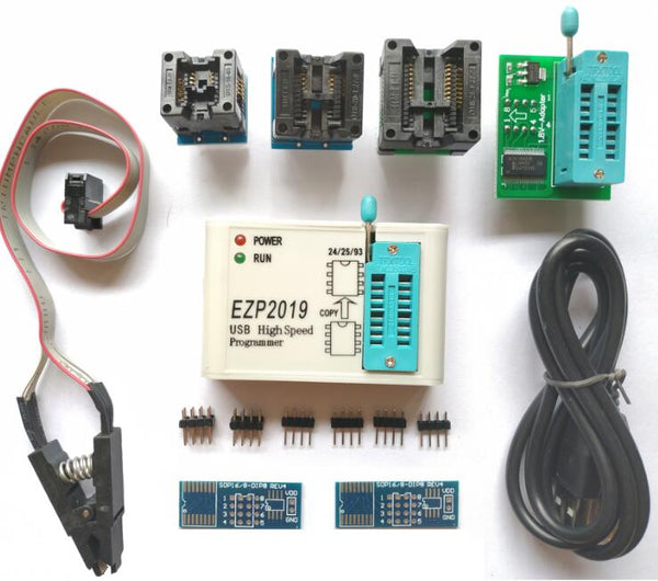 2019 with 6 sockets - EZP2019 High Speed USB SPI Programmer Better than EZP2013 EZP2010 2011Support 24 25 93 EEPROM Flash Bios