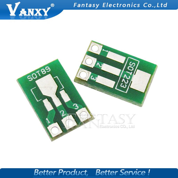[variant_title] - 20pcs SOT89 SOT223 to DIP PCB Transfer Board DIP Pin Board Pitch Adapter keysets