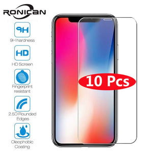 [variant_title] - 10Pcs Tempered Glass For iPhone X XS MAX XR 4 4s 5 5s SE 5c Screen Protective Film For iPhone 6 6s 7 8 Plus X 11 Glass Protector