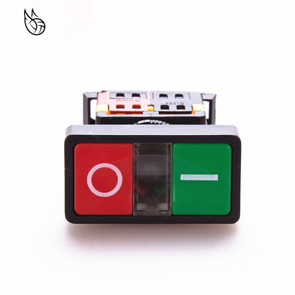 [variant_title] - AS-22N 25N Start-stop Double Pushbuttons Switch With LED Lamp(Mounting hole 22mm 25mm)(DC 12/24/36 V AC/220/380V)