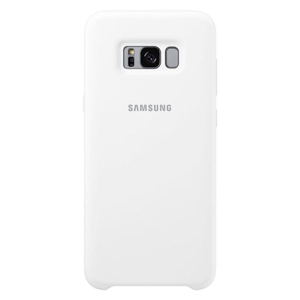 White / Samsung Note 8 / Silicone - Samsung S8 Case Original Official Silicone Soft Back Cover Samsung Galaxy S8 S9 S10 Plus S10e Note 8 9 Case Protection Cover