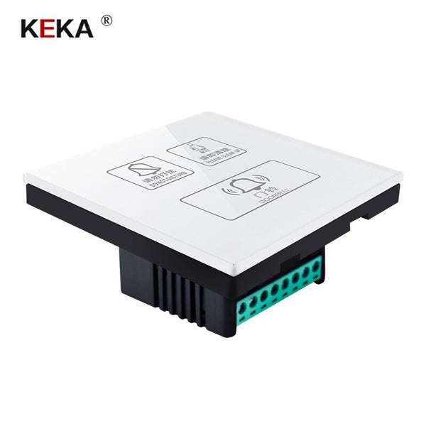 [variant_title] - KEKA Hotel Switch smart wall touch switch 3 Gang Do not disturb,Clean up,doorbell switch  Crystal Glass Panel AC220-250V