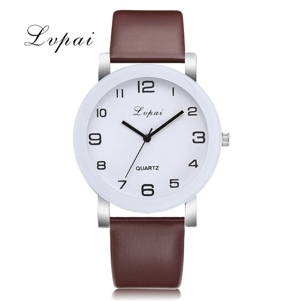 Brown - Lvpai Brand Quartz Watches For Women Luxury White Bracelet Watches Ladies Dress Creative Clock Watches 2018 New Relojes Mujer