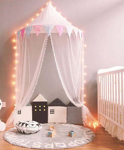 [variant_title] - Kid  Toy Tents Teepee Child  Play Tent  Portable Crib Tent Baby Play House Decoration Birthday Gifts Props for Photography ZP040