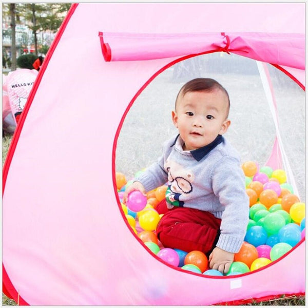 [variant_title] - Large Portable Baby Play Tent Ocean Balls Pool Pit Kids Indoor Outdoor Garden House Toy Xmas Gift Boy Girls Adventure Play Tent