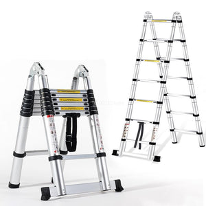 [variant_title] - 2.2 M Aluminum Multi-use Ladder For Photography,household,outdoor Engineering ,painting ,160kg Load Capacity