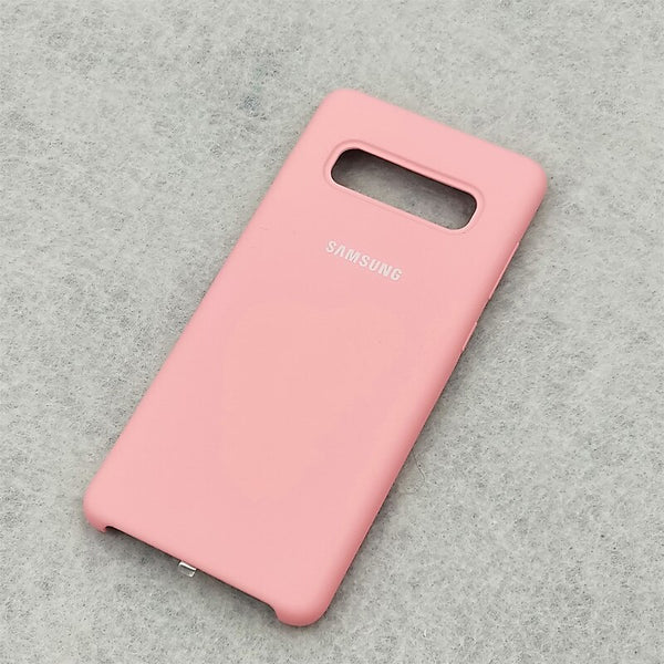 Pink / For S10 Plus - S10 Case Original Samsung Galaxy S10 Plus/S10e Silky Silicone Cover High Quality Soft-Touch Back Protective Shell S 10 + S10 E
