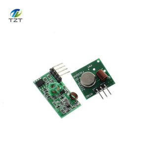 433mhz 1set - 433Mhz RF Wireless Transmitter Module and Receiver Kit 5V DC 433MHZ Wireless For Arduino Raspberry Pi /ARM/MCU WL Diy Kit