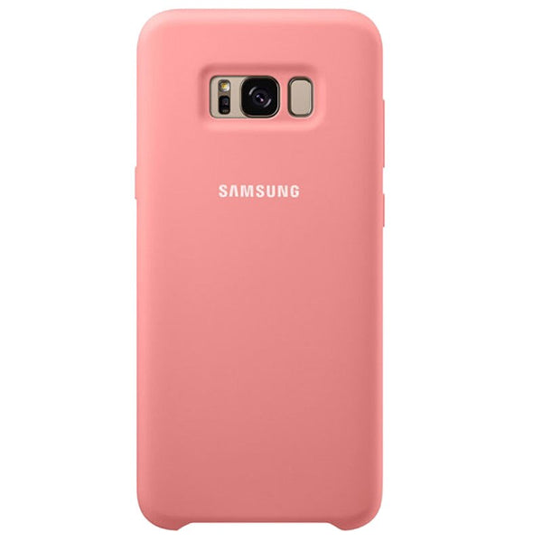 Pink / Samsung Note 8 / Silicone - Samsung S8 Case Original Official Silicone Soft Back Cover Samsung Galaxy S8 S9 S10 Plus S10e Note 8 9 Case Protection Cover