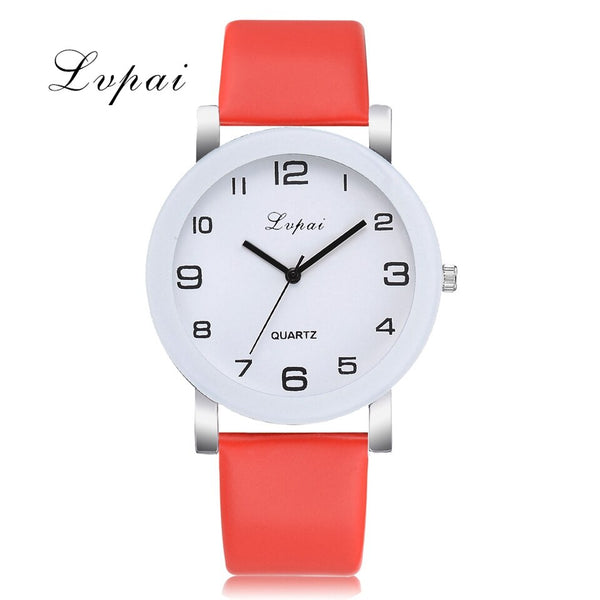 Red - Lvpai Brand Quartz Watches For Women Luxury White Bracelet Watches Ladies Dress Creative Clock Watches 2018 New Relojes Mujer