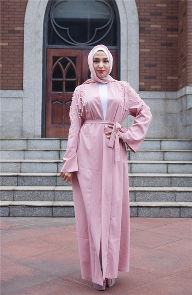 As picture 2 / L - Fashion Abaya saudi arabia abaya for women muslim dresses with belt hijab dress robe musulmane longue baju muslim wanita