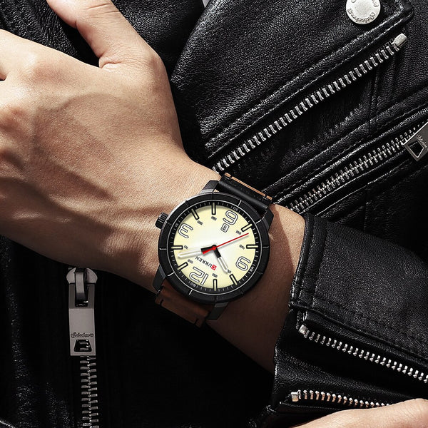 [variant_title] - Men Watch 2019 CURREN Men's Quartz Wristwatches Male Clock Top Brand Luxury Reloj Hombres Leather Wrist Watches with Calendar