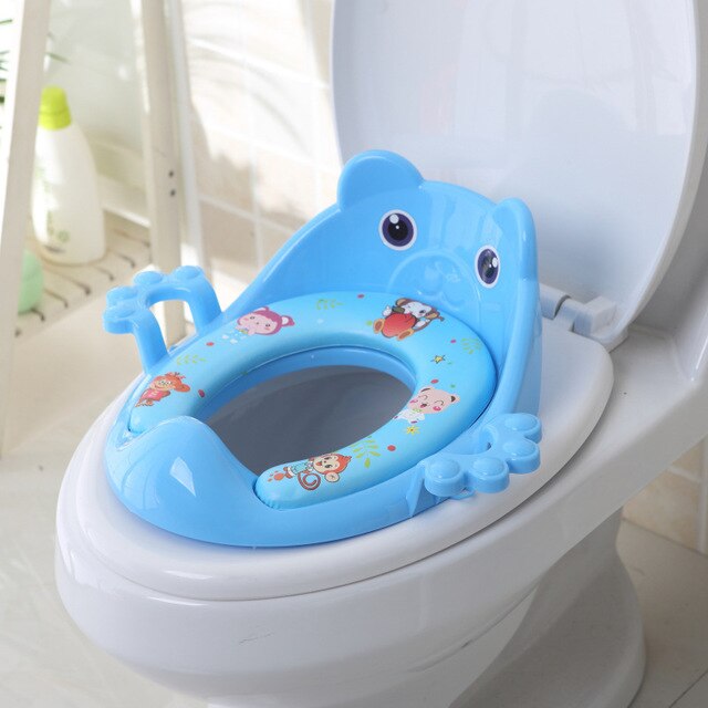 blue - Baby Toilet Potty Seat Children Potties Seat With Armrest Girls Boy Toilet Training Potty Safety Cushion Comfortable Infant Care