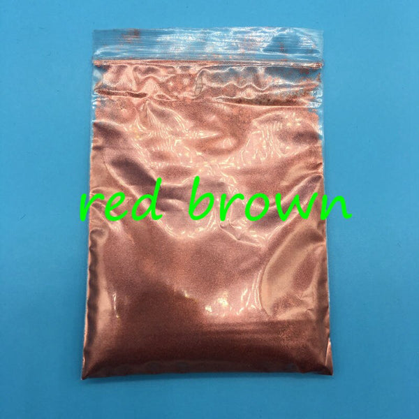 red brown - 20g Colorful Pearl Powder for make up,many colors mica powder for nail glitter,Pearlescent Powder Cosmetic pigment