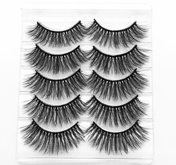 002 - NEW 13 Styles 1/3/5/6 pair Mink Hair False Eyelashes Natural/Thick Long Eye Lashes Wispy Makeup Beauty Extension Tools Wimpers