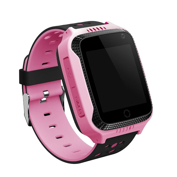 PINK watch - GPS tracker kids watch Camera Flashlight touch Screen SOS Call Location Baby clock Children Smart watches Q528 Y21 2G SIM card