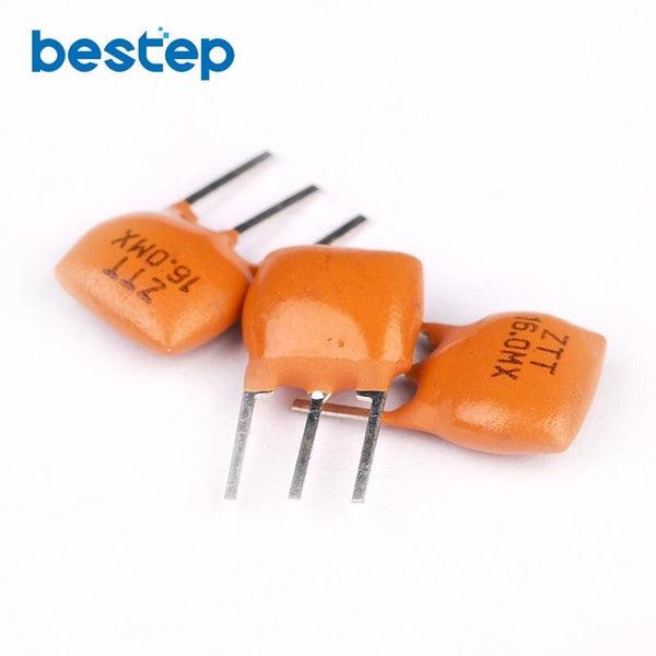 Default Title - 50PCS Ceramic Resonators ZTT16.0MX 16MHZ 16.000MHZ 3P