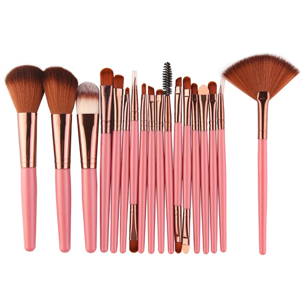 [variant_title] - MAANGE 15/18 Pcs Professional Makeup Brushes Set Comestic Powder Foundation Blush Eyeshadow Eyeliner Lip Make up Brush Tools