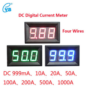 [variant_title] - YB27C DC LED Digital Ammeter DC Digital Ammeter DC 999mA 10A 20A 50A 100A 200A 500A 1000A Current Meters Amper Current Meter