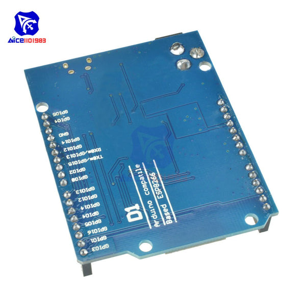 [variant_title] - OTA WeMos D1 CH340 CH340G WiFi Development Board ESP8266 ESP-12 ESP-12E Module For Arduino IDE UNO R3 Micro USB ONE 3.3v 5v 1A