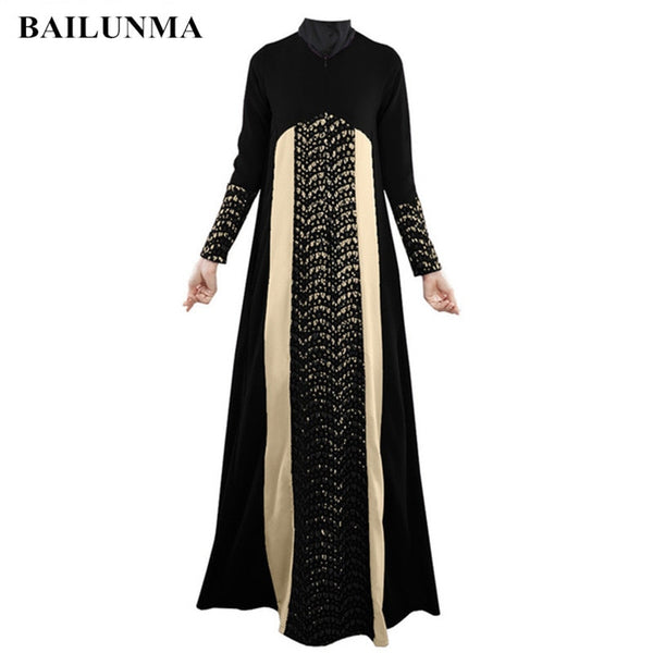 [variant_title] - 2019 Fashion Hollow Out islamic clothing hijab black abaya dress arab womens clothing malaysia dubai abaya dress B8020