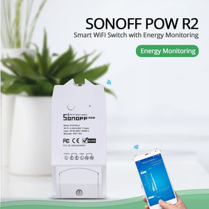 Default Title - Sonoff Pow R2 15A Smart Wifi Switch Power Monitor Measurement Home Energy Wireless Overload Protection Remote Voice Control Home