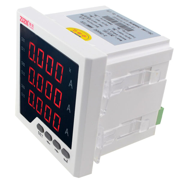 [variant_title] - 2018 Hot Selling AC/DC 85-265V Three-phase Ammeter Intelligent Digital Display Ampere Meter 80X80mm Free Shipping 12003230