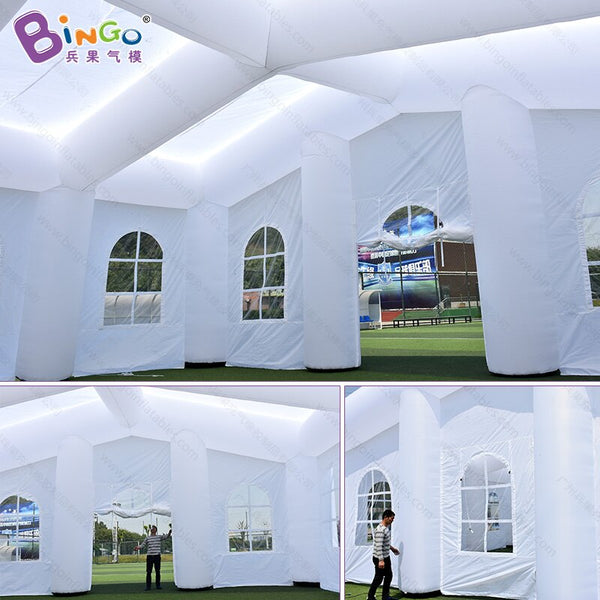 [variant_title] - Free Shipping 10X10X5 meters white color gaint inflatable tent advertising events blow up party tent toy tent