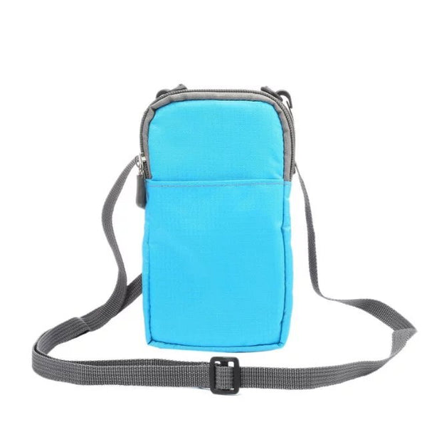 Sky Blue - FULAIKATE SPORTS Universal Wallet Bag for iphone6 7 Plus Climbing Portable Case for iPhone 6s mobile phone Shoulder bag holster