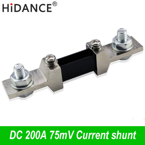 Default Title - DC Current Shunt Resistor 200A 75MV Voltage Drop For 200A AMP Ampere Panel Meter Ammeter