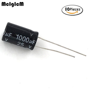 Default Title - MCIGICM 10pcs Aluminum electrolytic capacitor 1000uf 25v 10*17 Electrolytic capacitor Hot sale 1000 uf 25 in