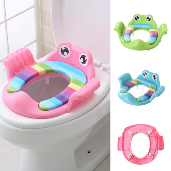 [variant_title] - Baby Child Potty Toilet Trainer Seat Step Stool Ladder Adjustable Training Chair comfortable cartoon cute toilet seat children