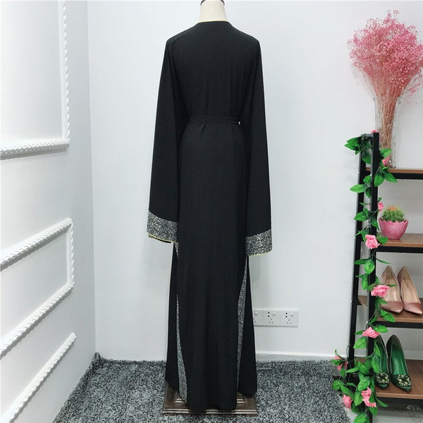 [variant_title] - Red Diamonds Muslim Abaya Kimono Arabe Kaftan Dubai Hijab Dress Turkey Caftan Islamic Clothing Abayas For Women Ramadan Robe