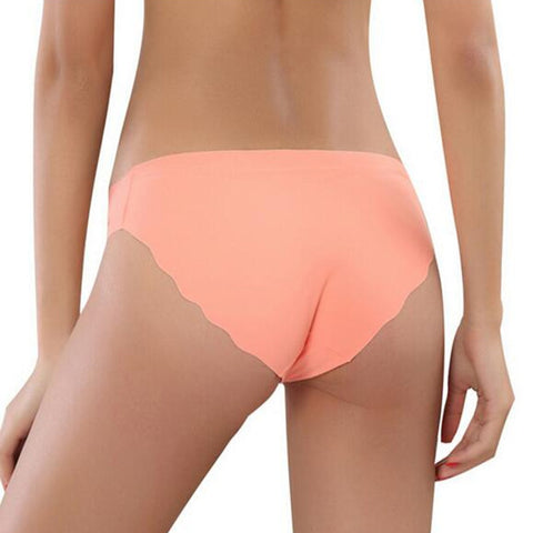 Generic 2pcs/lot Sexy Women Thongs Ice Silk G-String Seamless Brazilian Panties  Female Underwear Tanga Low-Rise Lingerie Panty Intimates