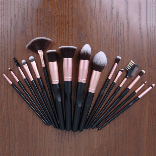 [variant_title] - AiceBeu 16pcs Professional Makeup Brushes Set Soft Hair with PU Pouch Eyeshadow Powder Foundation Blush Lip Cosmetic Kit