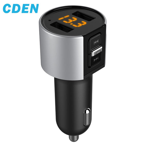 [variant_title] - Bluetooth FM Transmitter Car MP3 Modulator Handsfree Bluetooth Car Kit Cigarette Lighter Dual USB Bluetooth car Free Shipping