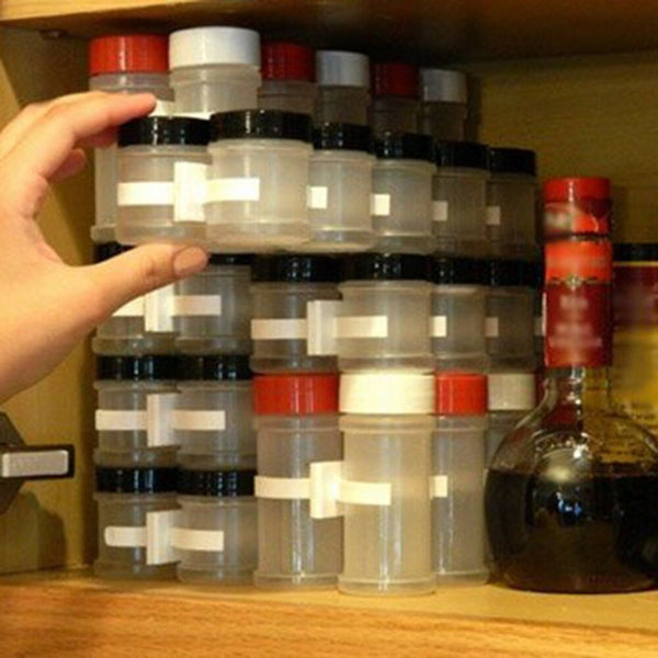 [variant_title] - 2/4 Layers Spice Organizer Rack Lightweight Wall Cabinet Door Hanging Kitchen Accessories Seasoning Bottle Holder