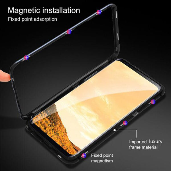 [variant_title] - Magnetic Adsorption Metal Case For Huawei P30 Lite P20 Mate 10 20 Pro X Honor 10 8X Play Nova 4 4e 3 3i View 20 10 Magnet Case