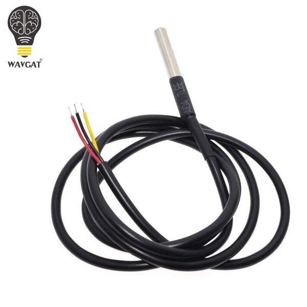[variant_title] - 1PCS DS1820 Stainless steel package Waterproof DS18b20 temperature probe temperature sensor 18B20 For Arduino