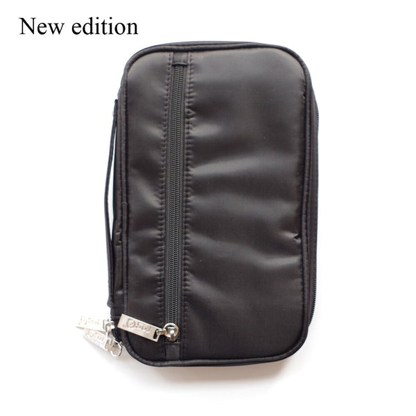 [variant_title] - Nylon Makeup Brushes Holder Bag Portable Make up Brush Cosmetic Tools Zipper Case Pouch Black