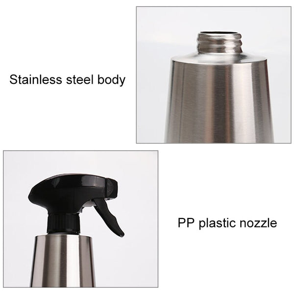 [variant_title] - 1 Pcs Kitchen Tool Olive Pump Spray Bottle Oil Sprayer Oiler Pot BBQ Barbecue Cooking Tool Can Pot Cookware Stainless Steel