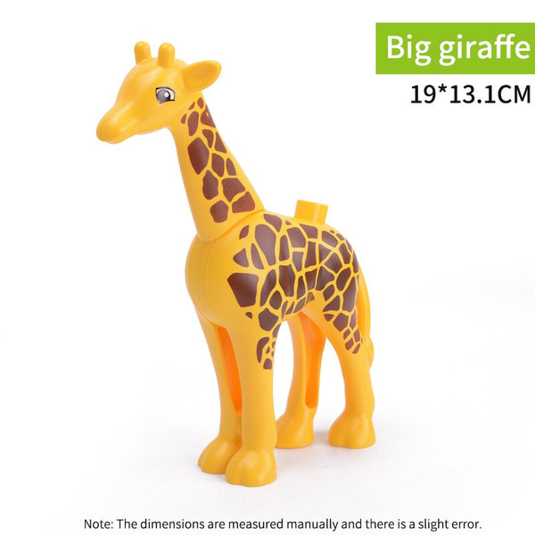 1018 - Animal Series Model Figures Big Building Blocks Animals Educational Toys For Kids Children Gift Compatible With Legoed Duploe