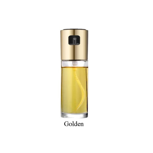 Gold - Kitchen Glass Olive Oil Sprayer Oil Spray Empty Bottle Vinegar Bottle Oil Dispenser for Cooking Salad BBQ Kitchen Baking