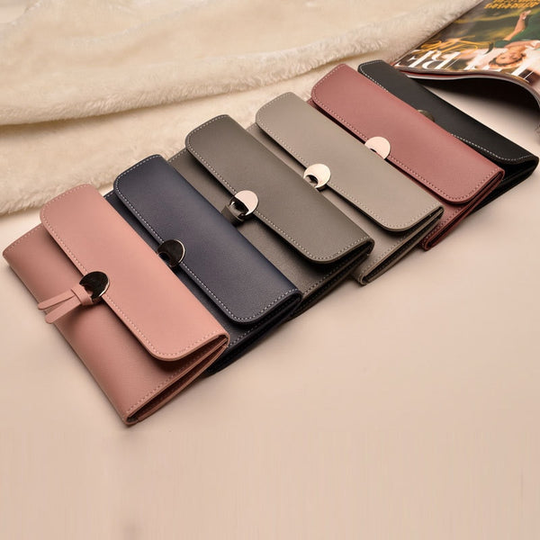 [variant_title] - 2018 Fashion Long Women Wallets High Quality PU Leather Women's Purse and Wallet Design Lady Party Clutch Female Card Holder