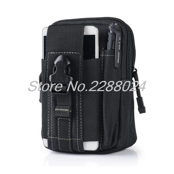 black - Tactical Waist Bag Mobile Phone pouch Pack Sport Mini Vice Pocket for Sony Xperia L1 R1 XA1 Plus Ultra XZ Premium XZ1 Compact