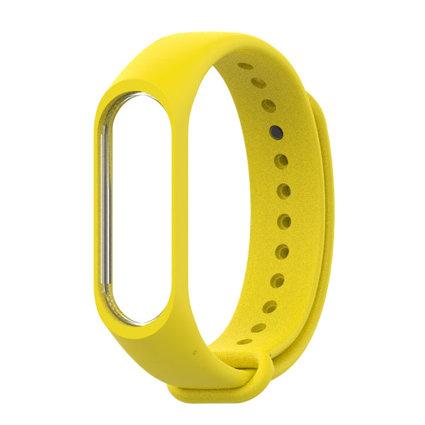 Yellow - Bracelet for Xiaomi Mi Band 3 4 Sport Strap watch Silicone wrist strap For xiaomi mi band 3 4 bracelet Miband 4 3 Strap