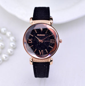 [variant_title] - New Fashion Gogoey Brand Rose Gold Leather Watches Women ladies casual dress quartz wristwatch reloj mujer go4417