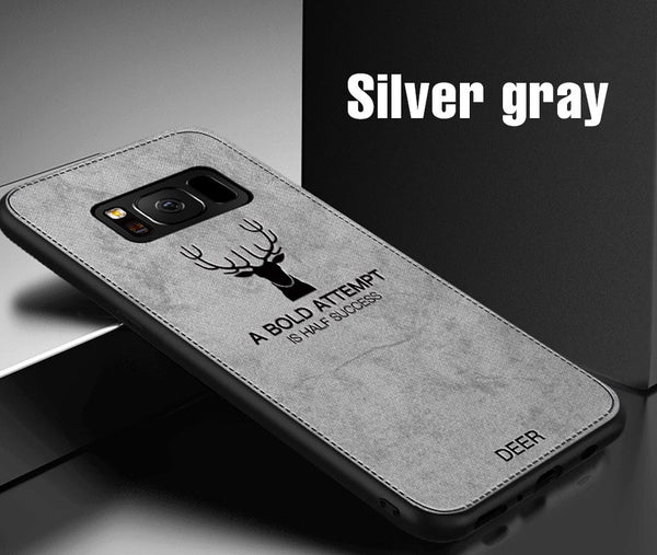 Silvergray / For Note 8 - Soft Cloth Back Case Cover For Samsung Galaxy S7 Edge S9 S8 Note 9 8 Full Phone Case For Samsung S9 S8 Plus Shockproof Case