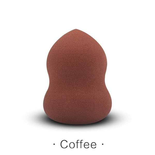 Gourd-Coffee - Beauty Makeup Sponge 1Pcs Foundation Powder Puff Smooth Latex Free Egg Shape Cosmetic Sponge Make Up Tools